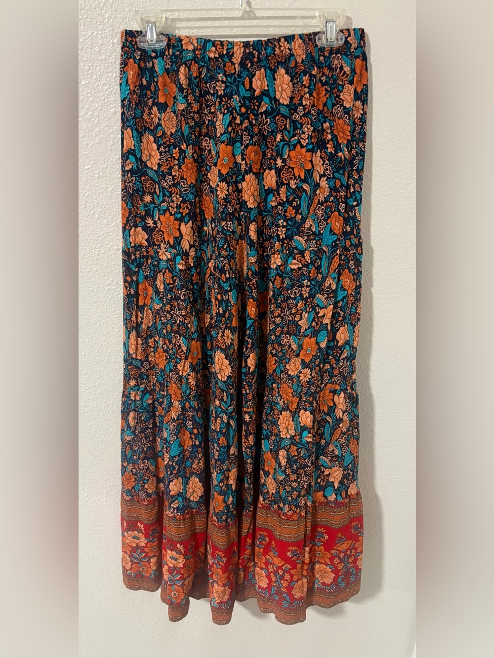 Natural Life Patti Palazzo Pants Size Small Navy Red Orange